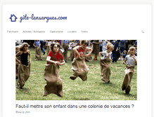 Tablet Screenshot of gite-lansargues.com